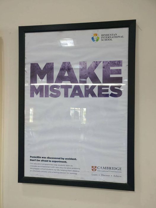 make mistakes